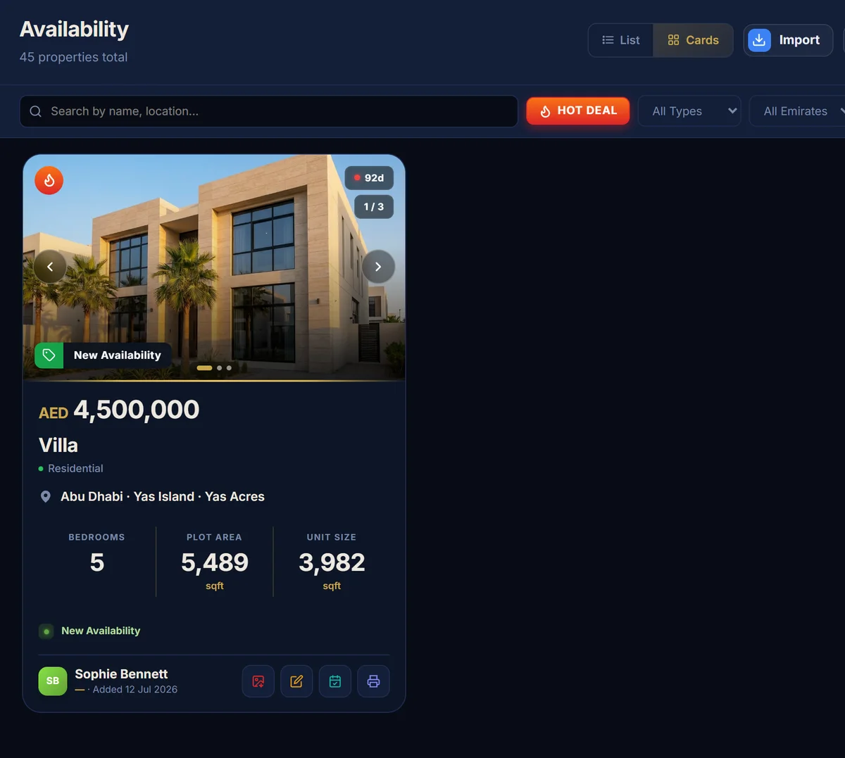 Hot Deal — iQ9 CRM
